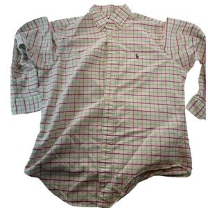 Ralph Lauren rClassic Fit Plaid Button Down Long Sleeve‎ Shirt 15 1/2 32/33